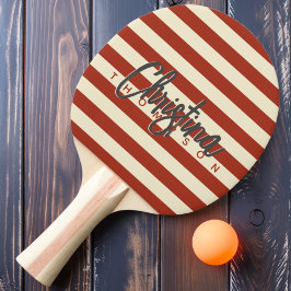 ミッドセンチュリーポロ焼きシエナ色彩の鮮やか名 卓球ラケット