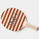 ミッドセンチュリーポロ焼きシエナ色彩の鮮やか名 卓球ラケット (横)