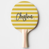 ミッドセンチュリーポロ焼きレモンの名絵を描前 卓球ラケット (正面)
