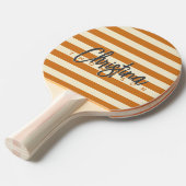 ミッドセンチュリーポロ燃えた蜂蜜色彩の鮮やかの名前 卓球ラケット (正面アングル)