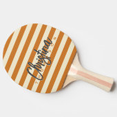 ミッドセンチュリーポロ燃えた蜂蜜色彩の鮮やかの名前 卓球ラケット (横)