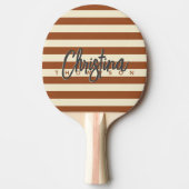 ミッドセンチュリーポロ砂漠の太陽色彩の鮮やか名 卓球ラケット (正面)