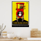 ミッドセンチュリーマッチボックスカバーアート ポスター (キッチン)