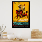 ミッドセンチュリーマッチボックスカバーアート ポスター (キッチン)