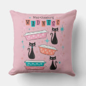 ミッドセンチュリーマッドネスピンクスターバストピレックスピロー クッション (正面)