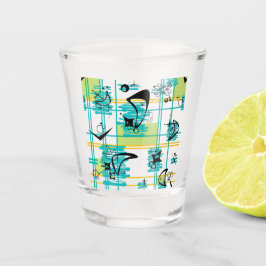 ミッドセンチュリーマドラス ショットグラス