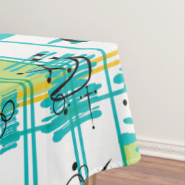 ミッドセンチュリーマドラス テーブルクロス