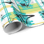 ミッドセンチュリーマドラス ラッピングペーパー (ロールコーナー)