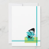 ミッドセンチュリーマドラス 招待状 (裏面)