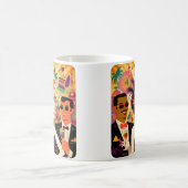 ミッドセンチュリーマルディグラスカクテルパーティー コーヒーマグカップ (中央)