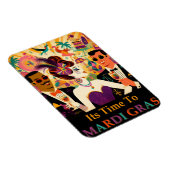 ミッドセンチュリーマルディグラスカクテルパーティー マグネット (右側)