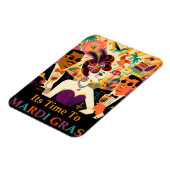 ミッドセンチュリーマルディグラスカクテルパーティー マグネット (左側)