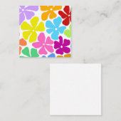 ミッドセンチュリーミニマリスト虹の花のパワー ノートカード (正面/裏面)