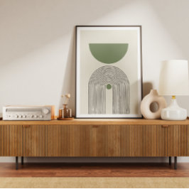 ミッドセンチュリーミニマルアーチバランス ポスター