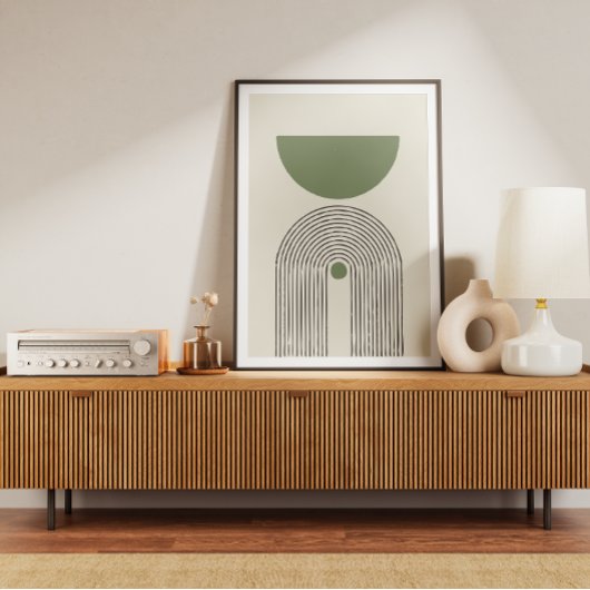 ミッドセンチュリーミニマルアーチバランス ポスター