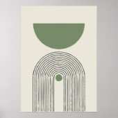 ミッドセンチュリーミニマルアーチバランス ポスター (正面)