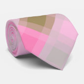ミッドセンチュリーメガプレイド – グレー/グレー、ピンク、タン ネクタイ (ロール)