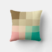 ミッドセンチュリーメガプレイド – ブラウン&ピーチ クッション (裏面)