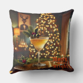 ミッドセンチュリーメリークリスマス&ブライトカクテル クッション (裏面)