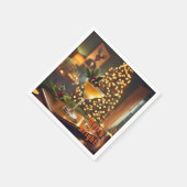 ミッドセンチュリーメリークリスマス&ブライトカクテル スタンダードカクテルナプキン (角)