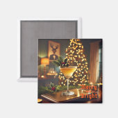 ミッドセンチュリーメリークリスマス&ブライトカクテル マグネット (正面/裏面)