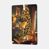 ミッドセンチュリーメリークリスマス&ブライトカクテル メタルオーナメント (正面左)