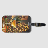 ミッドセンチュリーメリークリスマス&ブライトカクテル ラゲッジタグ (正面横)