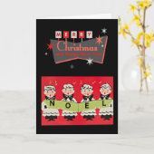 ミッドセンチュリーメロディー：ノエル聖歌隊ボーイズ・クリスマス カード (黄色い花)