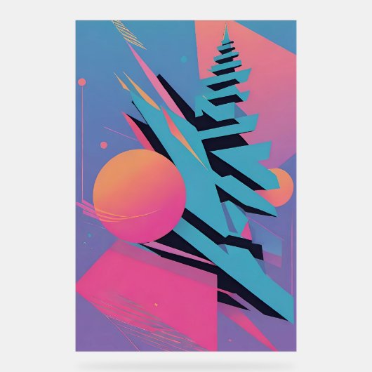 ミッドセンチュリーメンフィスデザイン – ケンゲージアート アクリルサイン (正面)