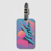 ミッドセンチュリーメンフィスデザイン – ケンゲージアート ラゲッジタグ (正面縦)