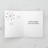 ミッドセンチュリーモダンおもしろいヴィンテージ誕生日 カード (内部)