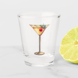 ミッドセンチュリーモダンさくらんぼマルチニ ショットグラス