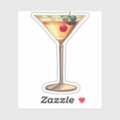 ミッドセンチュリーモダンさくらんぼマルチニ シール (シート)