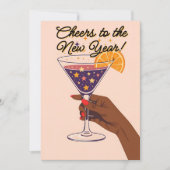 ミッドセンチュリーモダンなカクテルで新年を祝とう シーズンカード (正面)