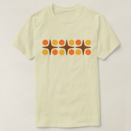 ミッドセンチュリーモダンなストarburstデザイン tシャツ