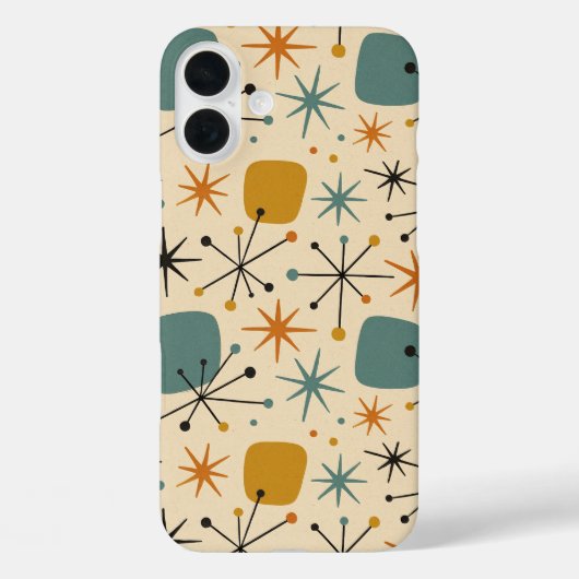 ミッドセンチュリーモダンなストarburst柄 Case-Mate iPhoneケース (裏面)