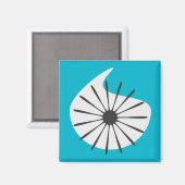 ミッドセンチュリーモダンのキッチンマグネット マグネット (正面/裏面)