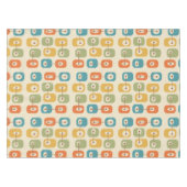 ミッドセンチュリーモダンのキューブ テーブルクロス (正面(横))