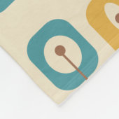 ミッドセンチュリーモダンのキューブ フリースブランケット (角)