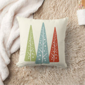 ミッドセンチュリーモダンのクリスマスツリー クッション (ブランケット)