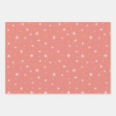 ミッドセンチュリーモダンのクリスマスバウブル ラッピングペーパーシート (正面3)