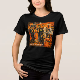 ミッドセンチュリーモダンのハロウィンマーティニパーティー トライブレンドＴシャツ