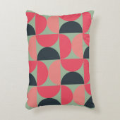 ミッドセンチュリーモダンの夏の夕日 アクセントクッション (正面(垂直))