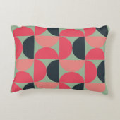 ミッドセンチュリーモダンの夏の夕日 アクセントクッション (裏面)