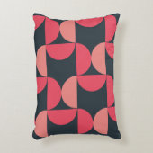 ミッドセンチュリーモダンの夏の夕日 アクセントクッション (正面(垂直))