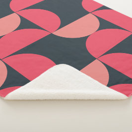 ミッドセンチュリーモダンの夏の夕日 シェルパブランケット