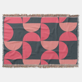 ミッドセンチュリーモダンの夏の夕日 スローブランケット