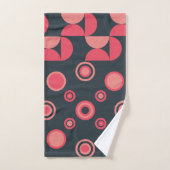 ミッドセンチュリーモダンの夏の夕日 バスタオルセット (ハンドタオル)