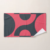 ミッドセンチュリーモダンの夏の夕日 バスタオルセット (ハンドタオル)