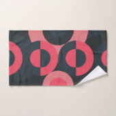 ミッドセンチュリーモダンの夏の夕日 バスタオルセット (ハンドタオル)